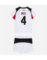 Otroške Nogometnih dresov AC Milan Samuele Ricci #4 Gostujoči 2025-26 Kratki rokavi (+ hlače)